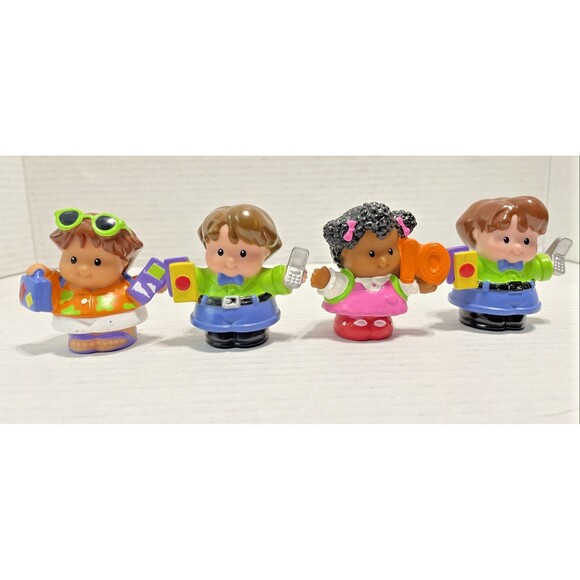 Vintage Fisher Price Little People Time To Learn School Children Figure Lot of 8 - Picture 4 of 5